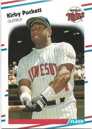 1988 FLEER KIRBY PUCKETT CARD