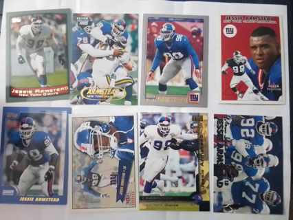 8 card Jessie Armstead Giants lot