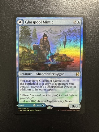 Glasspool Mimic Foil MTG Magic the Gathering ZNR Rare Card NM