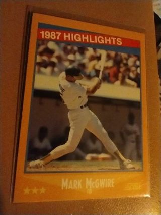 Mark McGwire Score 1988