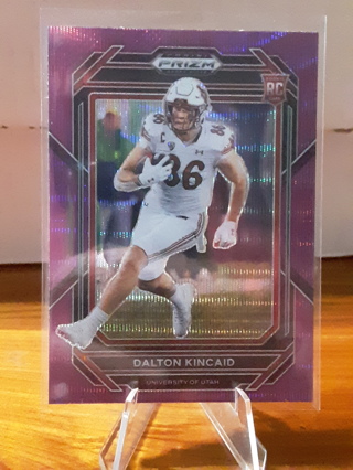 Dalton Kincaid 2023 Panini Prizm DP Purple Wave RC #157