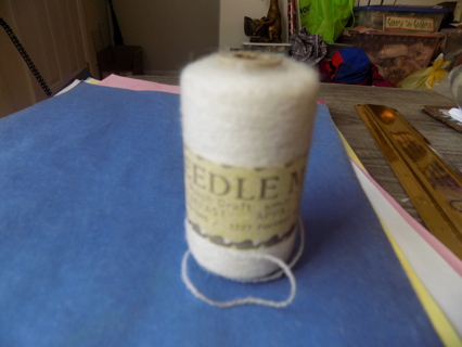 NIP roll of white punch craft thread 200 yards