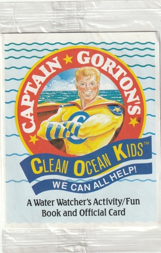 captain gorton's unopened clean ocean kids book collectible