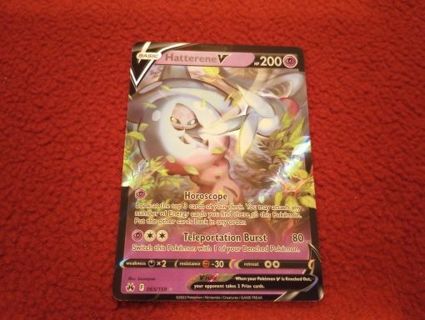 POKEMON CROWN ZENITH HATTERENE V CARD #430