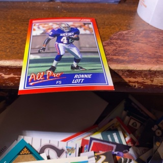 1990 score all pro Ronnie Lott football card 