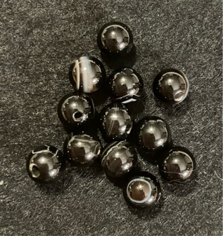 Black With White Gemstone (unknown)