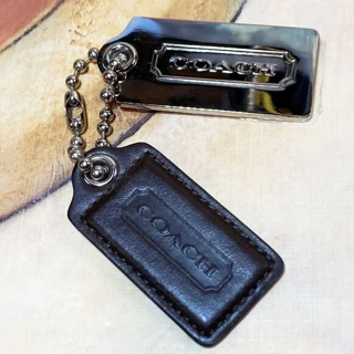 Coach Leather/ Metal Keychain Hang Tags Fobs Bag Charms Accessories Key Chain