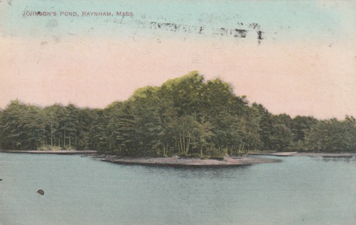 Vintage Used Postcard: (k): 1909 Johnson's Pond, Raynham, MA