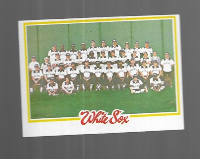 1978 TOPPS WHITESOX TEAM CHECKLIST #66