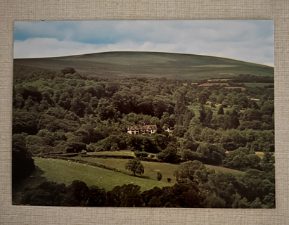 Vintage postcard unused: Gidleigh Park, Chagford, Devon, England UK Distant view