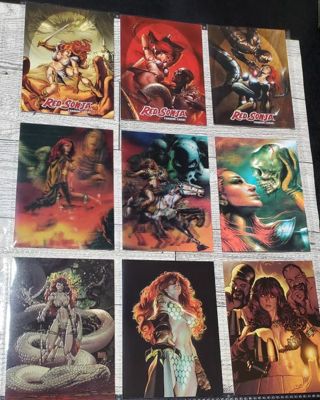 9 Red Sonja Cards! 3 are in 3D!
