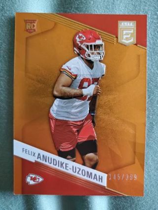 2023 Panini Elite Orange Rookie Felix Anudike-Uzomah