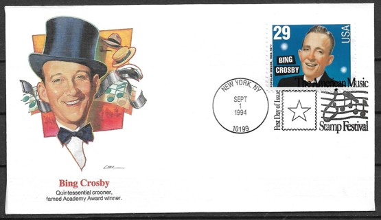 1994 Sc2850 Bing Crosby FDC