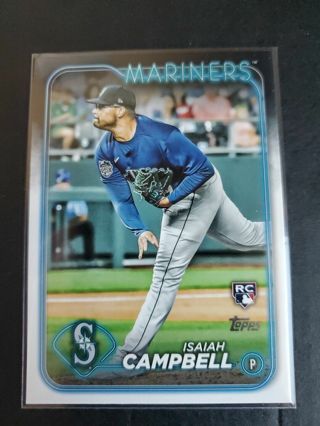 Isiah Campbell 2024 Topps Series 1 #58 RC Baseball Card