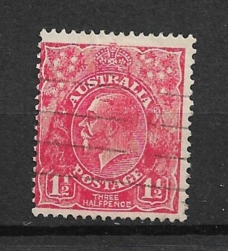 1927 Australia Sc68 1½p King George V used