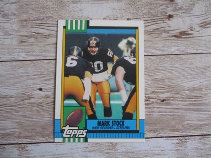 Topps 1990 Mark Stock WR football trading card number 192