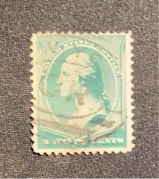 SCOTT #213 1883 GEORGE WASHINGTON TWO CENT STAMP