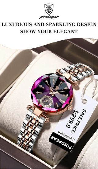 Stainless steel waterproof watch