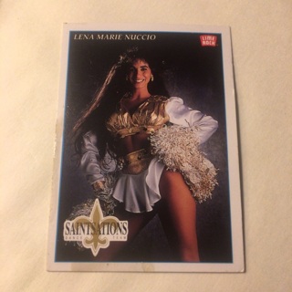 1992 Saintsation Cheerleader Trading Card As-Is Read description before bidding 