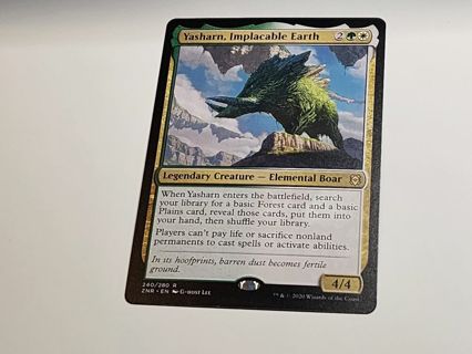 Magic the gathering mtg Yasharn Implacable Earth rare card Zendikar Rising