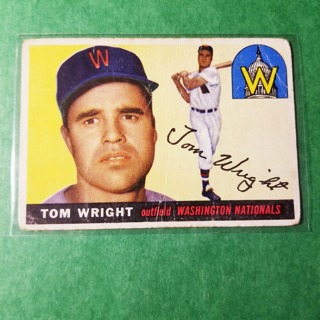 1955 - TOPPS BASEBALL CARD NO. 141 - TOM WRIGHT - NATIONALS