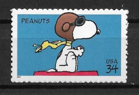 2001 Sc3507 "Peanuts" Snoopy WWI Flying Ace MNH