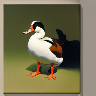 Listia Digital Collectible: A Canvasback Out of His Element