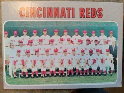 1970 TOPPS CINCINNATI REDS BASEBALL TEAM CARD# 544