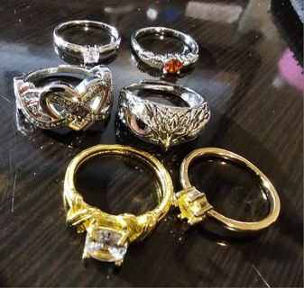 6 Ladies Fashion Rings