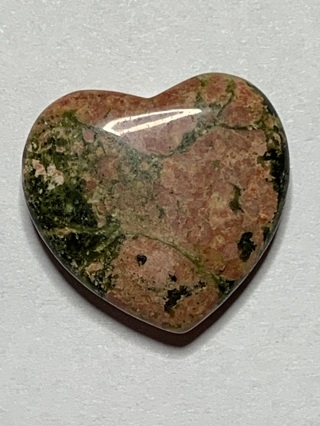 ❣HEALING STONE~#5~UNAKITE~HEART-SHAPED~FREE SHIPPING❣