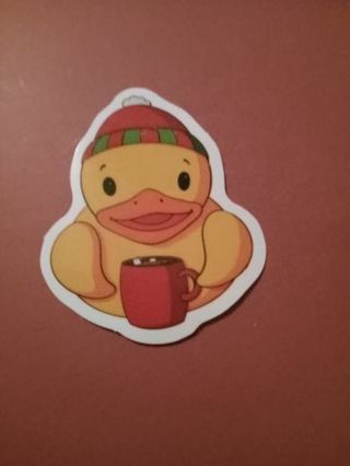 Winter holiday duck sticker #20