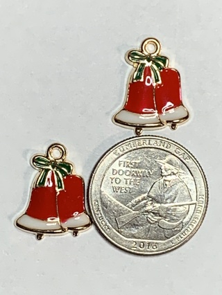 CHRISTMAS CHARMS~#50~SET OF 2 CHARMS~FREE SHIPPING!