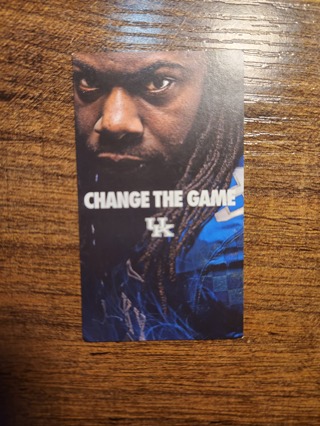 2014 University of Kentucky Football Schedule Trading Card - NCAA College SEC - Change The Game