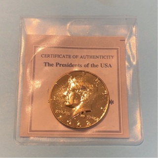 1968 40%Silver Halve ~Gold Plated 