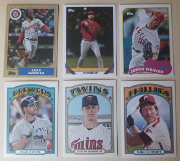 Topps Archives 6 different Cards - All Listed