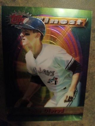 1994 TOPPS FINEST JOHN OLERUD TORONTO BLUE JAYS BASEBALL CARD# 221