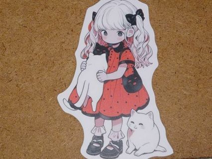 Anime Cute nice 1⃣ vinyl sticker no refunds regular mail only Very nice quality!