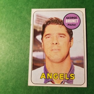 1969 - TOPPS BASEBALL CARD NO. 645 - GEORGE BRUNET - ANGELS