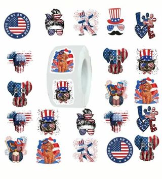 ➡️⭕(10) 1" PATRIOTIC STICKERS!! USA