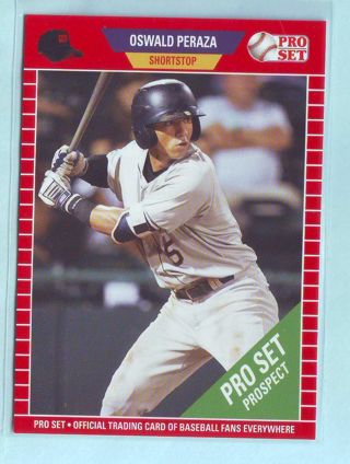 2021 Leaf Pro Set Oswald Peraza Baseball Card # PS15 Yankees