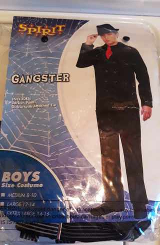 Halloween Boys Gangster Costume, XL (Spirit)