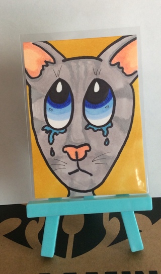 MeeeOooW Original drawing aceo