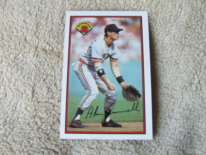 1989 Alan Trammell Detroit Tigers Hall of Famer Bowman Card #105