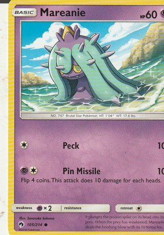 Pokemon Card: Mareanie