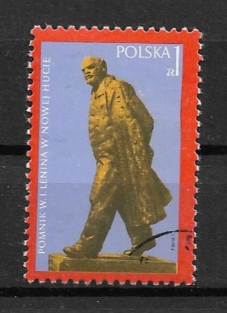 1973 Poland Sc1969 Unveiling of Lenin Monument, Nowa Hula used/CTO