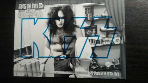 2009 KISS 360 PRESSPASS BEHIND THE CURTAIN- STRAPPED IN- BLUE EDITION TRADING CARD# 28