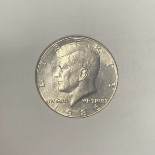 1986 P Half Dollar 50c Coin!