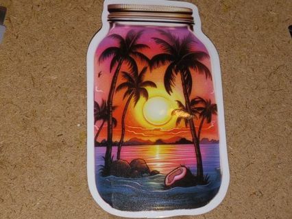 Paradise in a jar one nice vinyl lab top sticker no refunds regular mail high quality!
