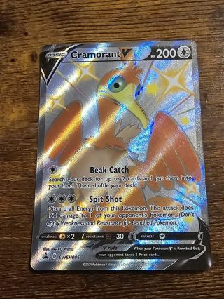 Pokemon Cramorant V Swsh086 Promo card