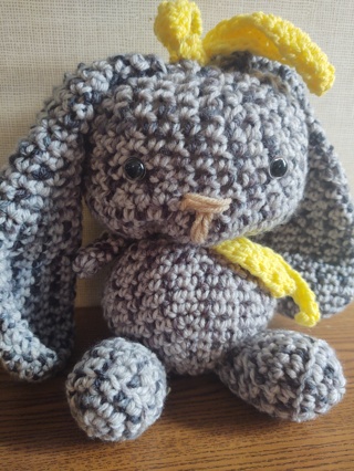 Hand Crocheted Amigurumi Rabbit